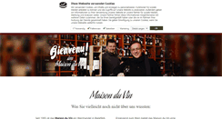 Desktop Screenshot of maison-du-vin.de